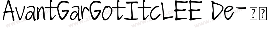 AvantGarGotItcLEE De字体转换